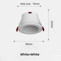 Lámpara De Techo Revestida Profunda LED AC220V 7W 10W Anti-Deslumbrante Para Hogar Luz De Spot COB Con Borde Delgado - details 4