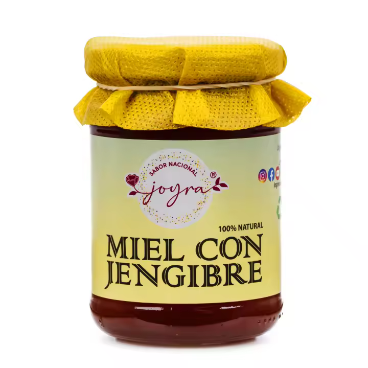 ARTE SABOR Miel 100% natural, pura, cruda, con jengibre, 250gr. 6x6x9 Cm. - 1