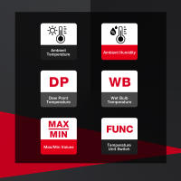 HABOTEST HT62 4-en-1 Termómetro Y Higrómetro Digital Portátil Medidor De Temperatura Y Humedad Pluma Para Uso Doméstico - details 5