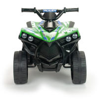 INJUSA Coche Eléctrico para Niño 6V Rojo -  Quad Racing para Niños 3 Años con Marcha Atrás + Luces LED + Sonidos + Pedal Acelerador + Freno Eléctrico + Batería 6V + Medidas 68 x 41 x 46 cm | Vehículo Eléctrico Niño y Niña | Color Rojo, Verde y Amarillo - details 1