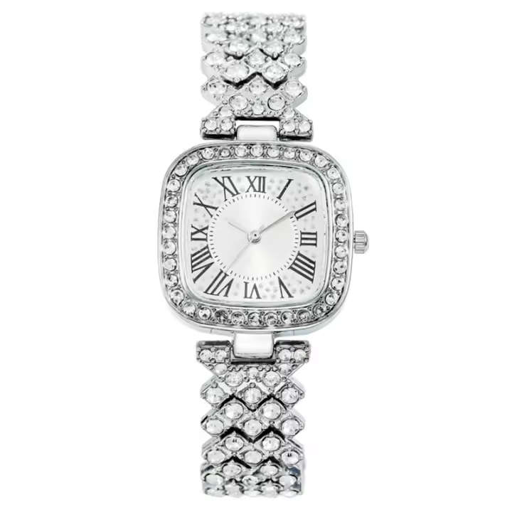 Reloj de pulsera para mujer con diseño de Cielo Estrellado y diamantes cuadrados, nuevo y en Oferta. - 1