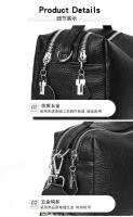 Bolso De Hombro Para Mujer De Cuero Genuino Estilo Casual Con Correa Ancha Y Comodidad Gran Capacidad Color Blanco Negro Caqui Azul - details 32
