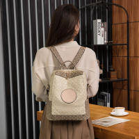 Nueva Mochila Retro Para Mujer Con Diseño De Impresión Gran Capacidad De Almacenamiento Para Viajes Material PU De Alta Calidad Bolsa Escolar Con Manijas Suaves Y Correas De Hombro - details 10
