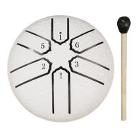 Bombo De Lengua De Acero De 3 Pulgadas 6 Tonos Instrumento De Percusión Para Yoga Y Meditación Con Palo De Tambor Mini Handpan Para Exteriores - details 10