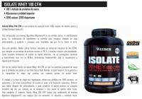 Isolate Whey 100 CFM 900gr - Weider - details 1