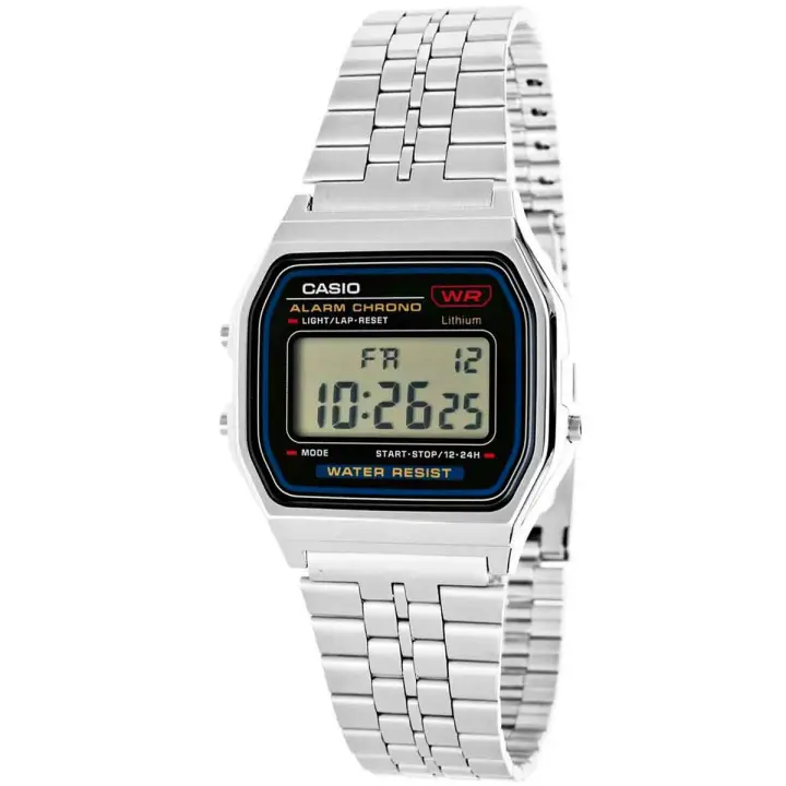 Casio A159w-n1df Vintage Reloj Para Unisex Color Plateado - 1