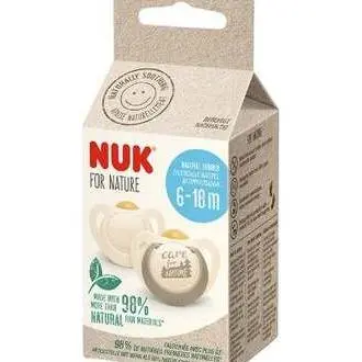 Nuk For Nature Chupete Silicona 6-18 Meses 2Uds - 1