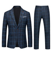 Traje De Tres Piezas Para Hombre 2025 Con Botón De Moda Boda Negocios Casual Trabajo Formal Chaleco Pantalones M-5XL - details 11