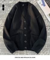 Nueva Cardigan Coreana De Otoño Invierno Para Hombre Estilo Casual Versátil Suéter V-Neck Confeccionado En Poliéster Transpirable Y Cómodo - details 13
