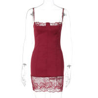 Vestido Mini Elegante De Verano Hugcitar 2024 Sin Mangas De Encaje Y Patchwork Espalda Descubierta Para Mujer Vestimenta Para Bodas Y Fiestas De Cumpleaños Estilo Y2K - details 10