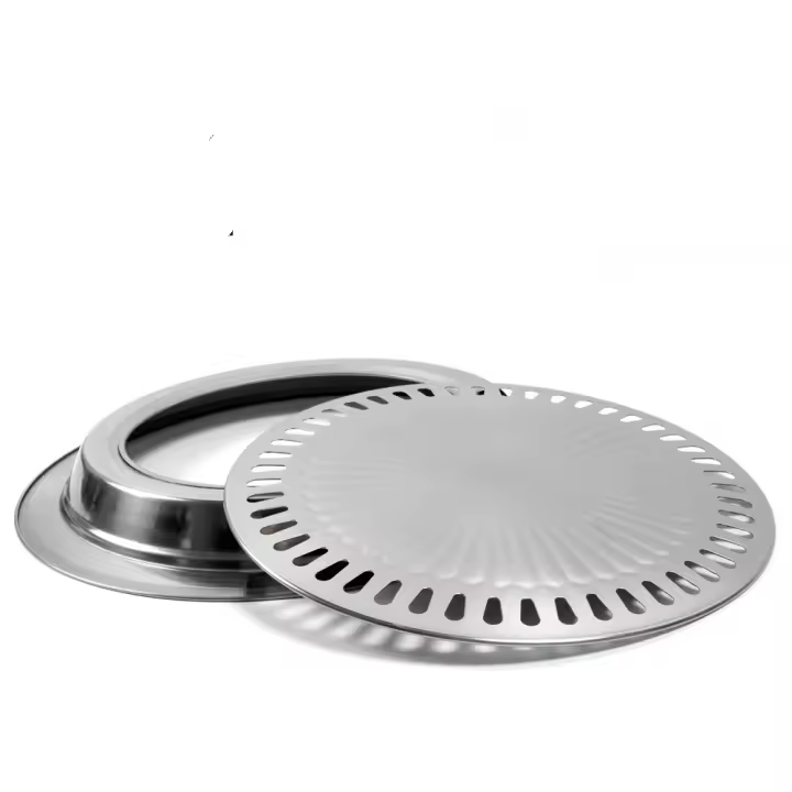 Parrilla De Barbacoa Sin Humo Para Hogar Antiadherente Para Gas Y Eléctrico Placa De Forno Para Alimentos Herramienta De Barbacoa Para Exteriores - 1