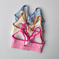 Top De Yoga Para Mujer Verano Absorbedor De Choques Con Bonito Contrafuerte Deportivo Y Profesional Para Pilates Material De Nylon - details 10
