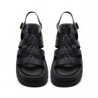 Sandalias de Mujer Verano color Negro con Plataforma y Tiras,Comodidad y Estilo para Verano Planta del pie acolchada Diseño Elegante y Ligero Altamoda - details 4