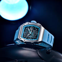 Reloj De Cuarzo Para Hombre PAGANI DESIGN 2023 Forma De Cuenco 40MM Vidrio De Zafiro Resistente Al Agua Y Luminoso Pulsera De Silicona Estilo Casual - details 6