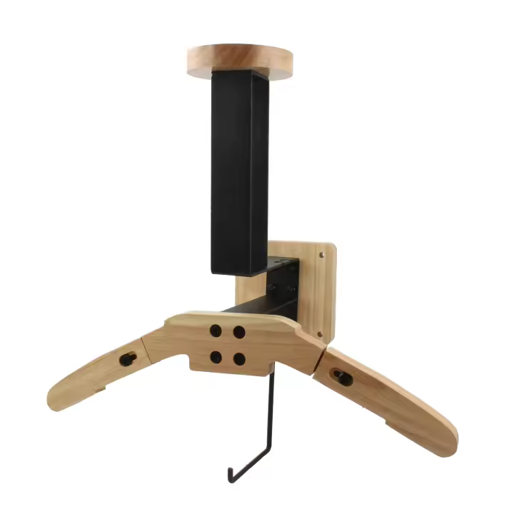 Soporte De Casco De Motocicleta Para Pared Madera Con Gancho Accesorio De Bicicleta Y Llave Todo-en-un Para Hombres Y Mujeres - 1