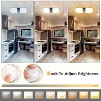 Luz De Lectura Para Coche Highbright 120LED 3 Colores Ajustables Luz De Techo Para RV Barco Camión Caravana Universal 12V - details 3