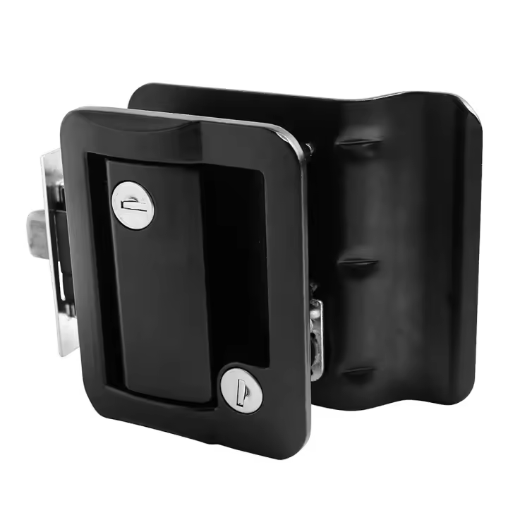 Cerradura de puerta de entrada para remolque de viaje VR, cerrojo de paleta negro Polar - 1