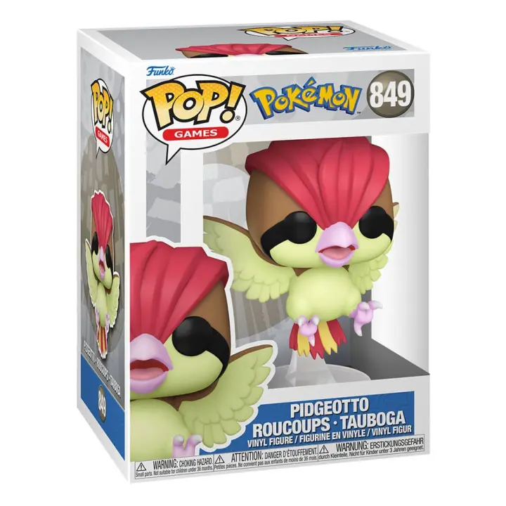 Funko Pop! 849 Games: Pokemon - Pidgeotto - Figura de Vinilo Coleccionable - Idea de Regalo- Mercancia Oficial - Juguetes para Niños y Adultos - Video Games Fans - Muñeco para Coleccionistas y Exposición - 1