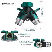 Diversor De Agua De Zinc De Aleación Y-Divisor Doble Vía Para Jardín Accesorios Con Rosca Interna Doble Grifo Divertor De Agua - details 2