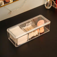 Caja De Almacenamiento Para Maquillaje Organizador Acrílico Transparente Para Esponjas Y Algodón Suave Organizador De Escritorio Para Cosméticos - details 8