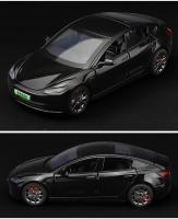 Nueva 2024 Tesla Model 3 En Miniatura 1:32 Coche De Juguete De Aleación Con Sonido Y Luz Metal Casting Para Niños Vehículo - details 7