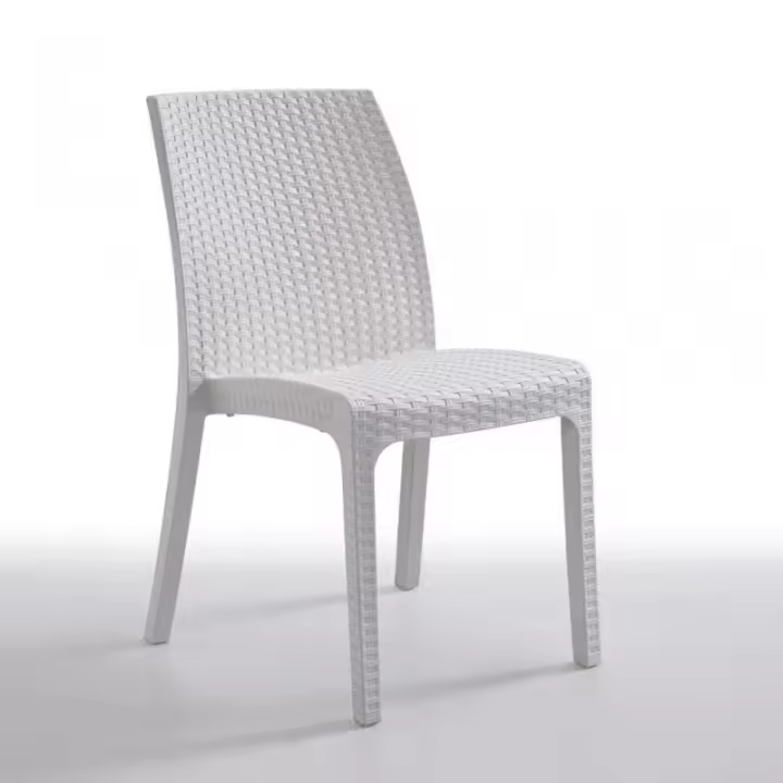 Silla VIKA, apilable, polipropileno blanco - 1