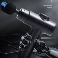 Masajeador De Músculo Portátil Fascia Gun Percusión Profunda Para Atletas Massajeador De Relajación Corporal Material Plástico Negro - details 7
