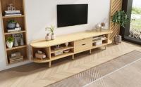 Muela TV Salón con Almacén + Mesa Redonda MDF Grano de Madera 2 cajas, capacidad de carga 30KG Dimensiones 175x40x42cm - details 7