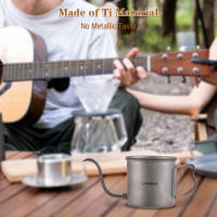 Cafetera De Titanio Para Camping Y Viajes 650ml/550ml/400ml Kettle De Pueyo Para Café Té Agua Con Estilo De Pato Adecuada Para 2 Usuarias - details 13