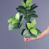 Falsa Hoja De Magnolia Y Ficus 105cm Para Decoración De Jardín Patio Interior Oficina Hoja De Figura Artificial De 41.3 Pulgadas - details 19
