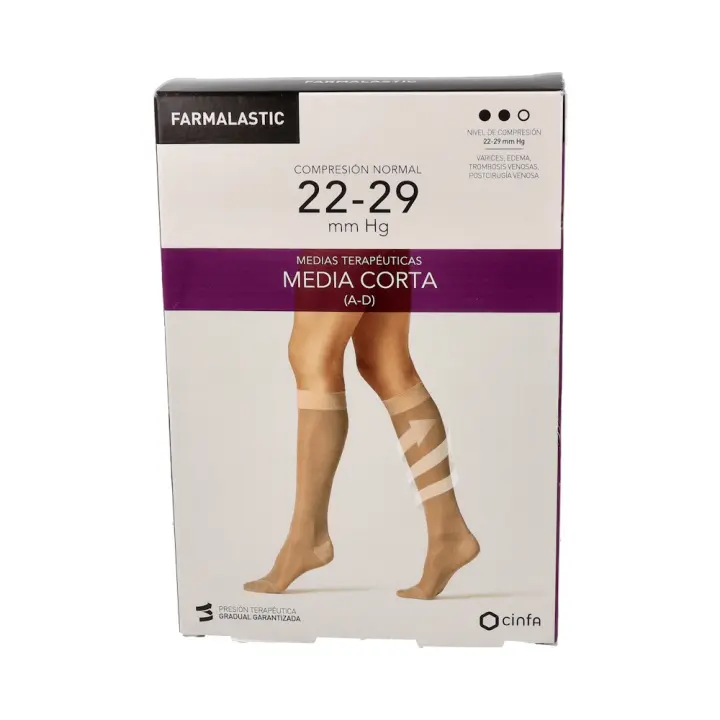 FARMALASTIC MEDIA CORTA C.NORM BEIGE T-GDE AH3 - 1