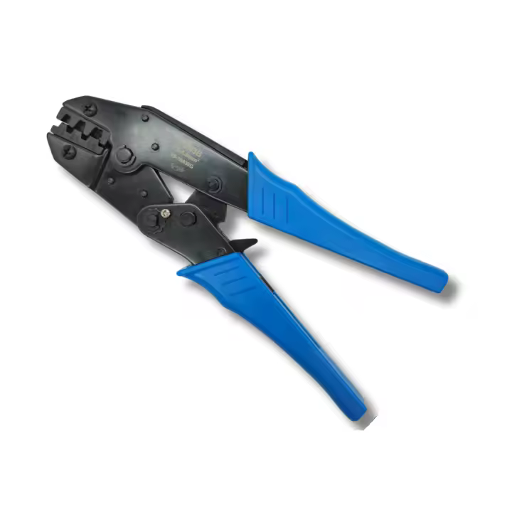 AC Tools Alicate o Crimapadora de cables eléctricos de 0.5 a 6 mm2. Con carraca para mayor comodidad. - 1