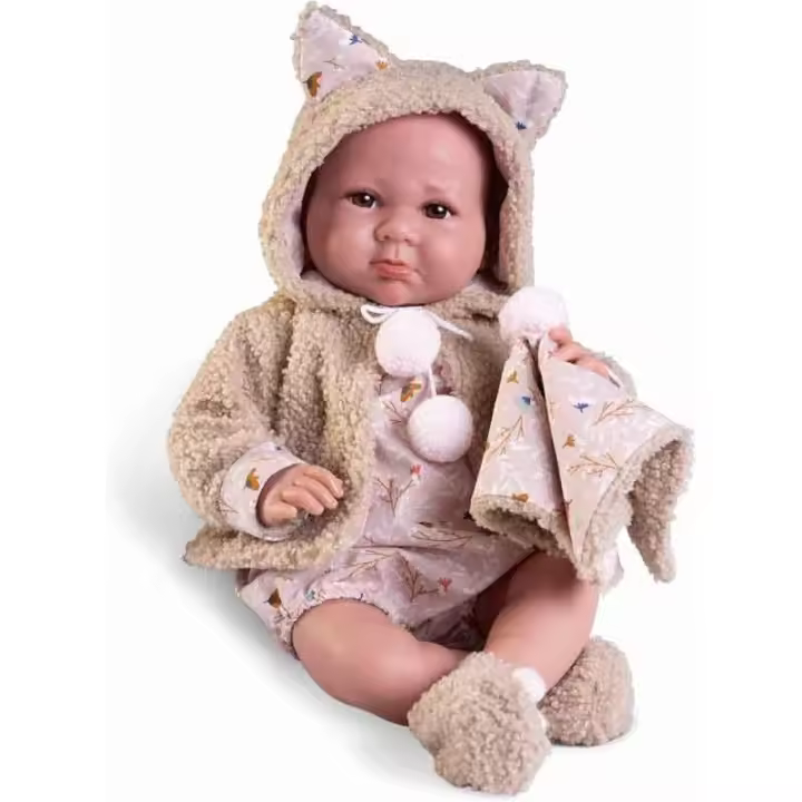 Muñeca Recién Nacida Luca con Chaqueta de Borreguillo 42 cm de Antonio Juan. ANTONIO JUAN - 1