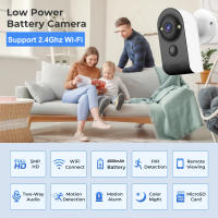 Cámara De Seguridad WiFi 5MP Con Detección De Movimiento Pir Audio Bidireccional Monitoreo IP Inteligente Para Hogar Batería Integrada Resistente Al Agua Y Al Clima - details 0