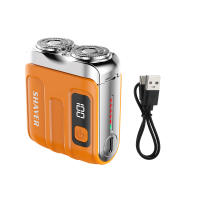 Afeitadora Eléctrica Inteligente Mini Doble Hoja Con Pantalla Digital Recargable Para Hombres Regalo Para Hombres Afeitadora De Barba Y Cara Potente Y Eficiente - details 12