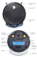 Aspiradora Inteligente Recargable USB Con Tanque De Agua Mopa Robot Succión Fuerte Para Pisos Secos Y Húmedos Limpiador Automático - details 11