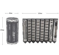 Juego De Destornilladores Precisi\u00f3n 128 En 1 Magn\u00e9tico Para Reparaci\u00f3n Profesional Herramientas Manuales Para PC iPhone Reloj Multifuncional Antideslizante Acero Cromo-vanadio - details 4