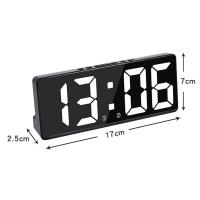 Reloj De Alarma Digital Con Control De Voz Temperatura Modo Nocturno Anti-Disturbios LED Reloj De Mesa Para El Hogar - details 1