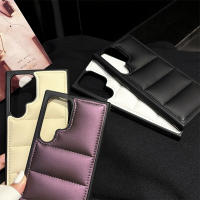 Funda De Lujo Para Samsung S25 S24 S23 S22 Ultra plus Funda De Piel Suave Con Abrigo De Pluma Silicona Para Galaxy S25+ - details 1