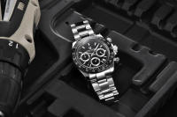 Reloj De Pulsera De Cuarzo PAGANI DESIGN PD-1644 2024 Meteorito Dial Moda Para Hombre Cristal De Esmeralda 100M Cronógrafo - details 13