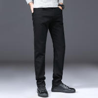 Nuevos Jeans Clásicos Para Hombre Primavera Otoño Moda Negocios Pantalones Vaqueros Rectos Estirados Azul Cómodos De Medio Cinturón - details 55