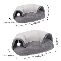 Túnel Para Gatos Ellipses Juguete Interactivo De Playa Cama Nest Dual Uso Para Cochinillos Conejos Y Ferretes Juguetes Para El Hogar Entrenamiento Para Gatitos - details 0