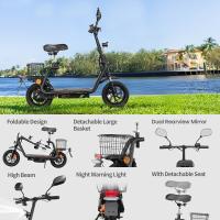 Scooter Eléctrico TWOFISH M5 PRO-E Certificado EEC con Asiento y Cesta Trasera, Motor de 500W, Batería de 48V 13Ah, Neumáticos de 12 pulgadas, Velocidad Máxima de 40 km/h, Autonomía de 30 km, Frenos de Disco Duales, Amortiguadores Delanteros y Traseros - details 2