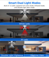 Cámara PTZ 4K Wifi Hiseeu Con Tres Lentes Y Tres Pantallas Para Exterior Vigilancia Video CCTV Con Seguimiento Automático Aplicación ICSEE P2P - details 8
