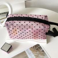 Bolsa De Cosméticos En Forma De Corazón Con Malla Portátil Pouch De Nylon Monedero Organizador De Auriculares Y Labial - details 6