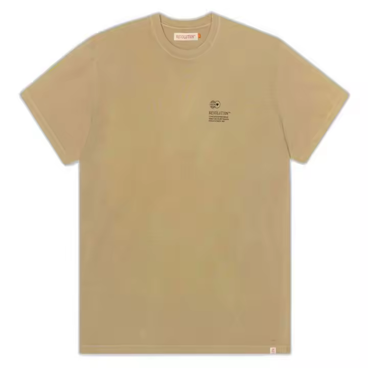 Camiseta de Manga Corta Revolution Loose para hombre en color marron - 1