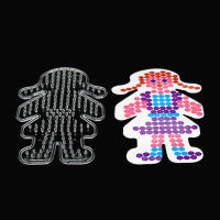 Plantillas De Puzle Pixel Art Para Hama Bolas 5mm Con Tweezers Plásticos Blancos Para Crear Juguetes 3D Regalo Para Niños - details 5