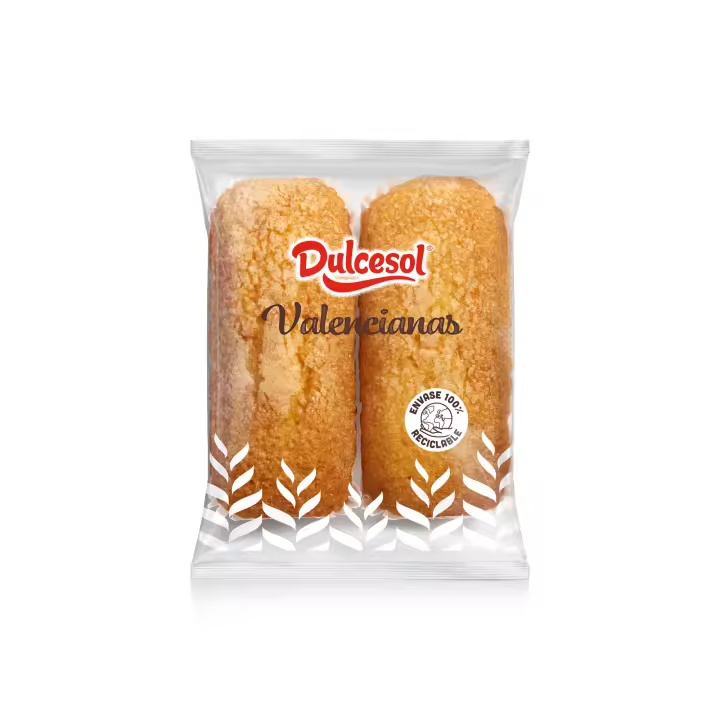 Magdalenas Valencianas Dulcesol Envueltas individualmente 1,89Kg - 30 unidades - Valencianas Tradicionales - Magdalenas Tiernas - 1