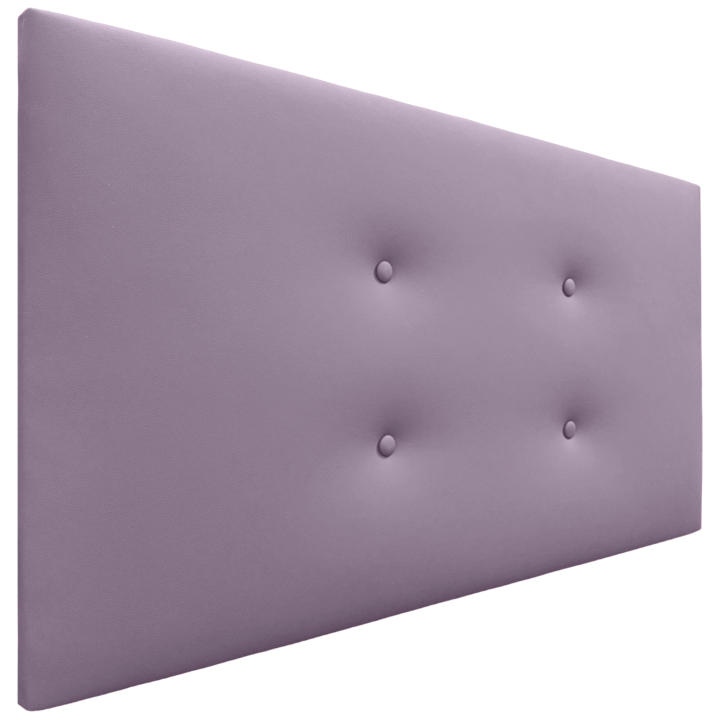DHOME Cabecero de Polipiel o Tela Acualine con 2 Hileras de Botones Colores Cabezal Tapizado Cama Lujo (Lila Polipiel)