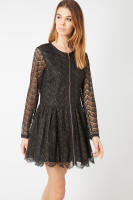 Vestido SENSE de encaje con manga larga y falda acampanada - REF: 8514 - details 3